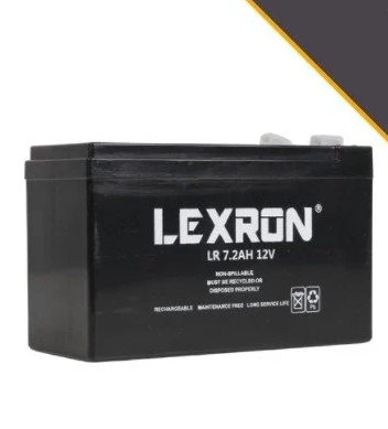 Lexron 7.2 amper 12 volt kuru akü