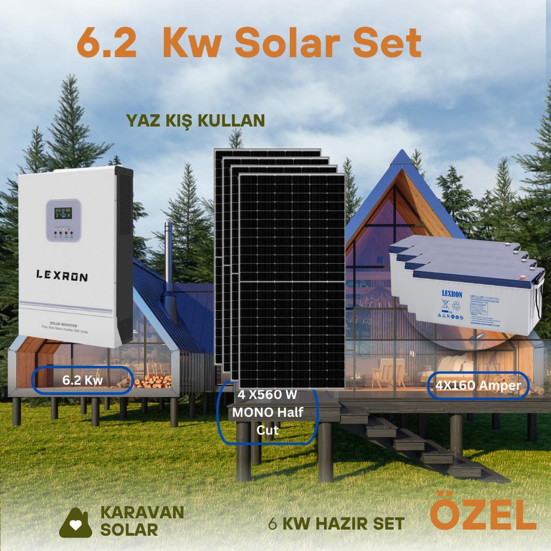 6.2 kw Solar Paket Bağ Evi